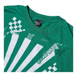 VTG Gotcha Men's L T-Shirt Green Surf Skate Graphic Tee‎ 100% Cotton